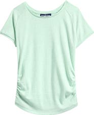 Freshman Kids' Ruched Cap Sleeve T-Shirt