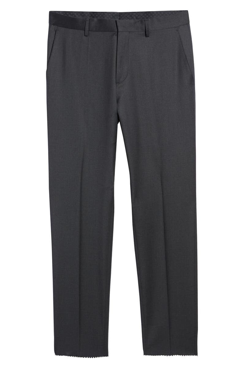 BOSS Genius Slim Fit Wool Suit Pants, Alternate, color, Black