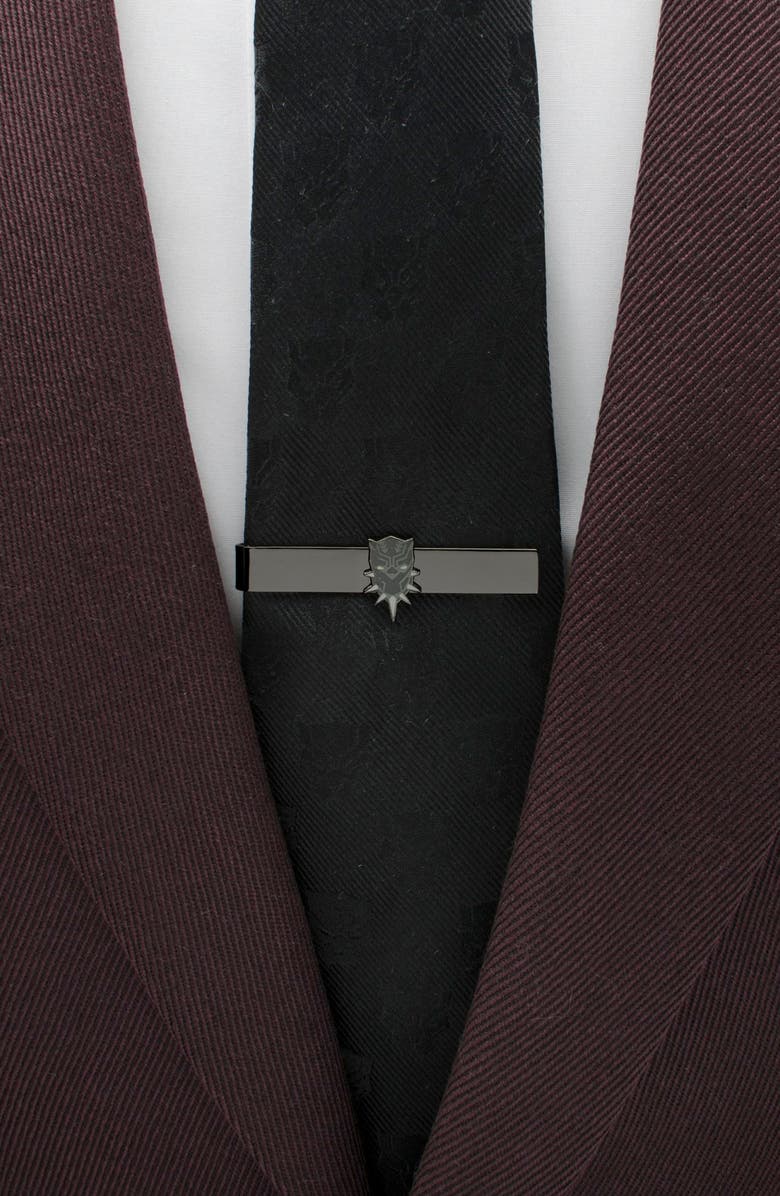 Cufflinks, Inc. Black Panther Tie Bar, Alternate, color, Black