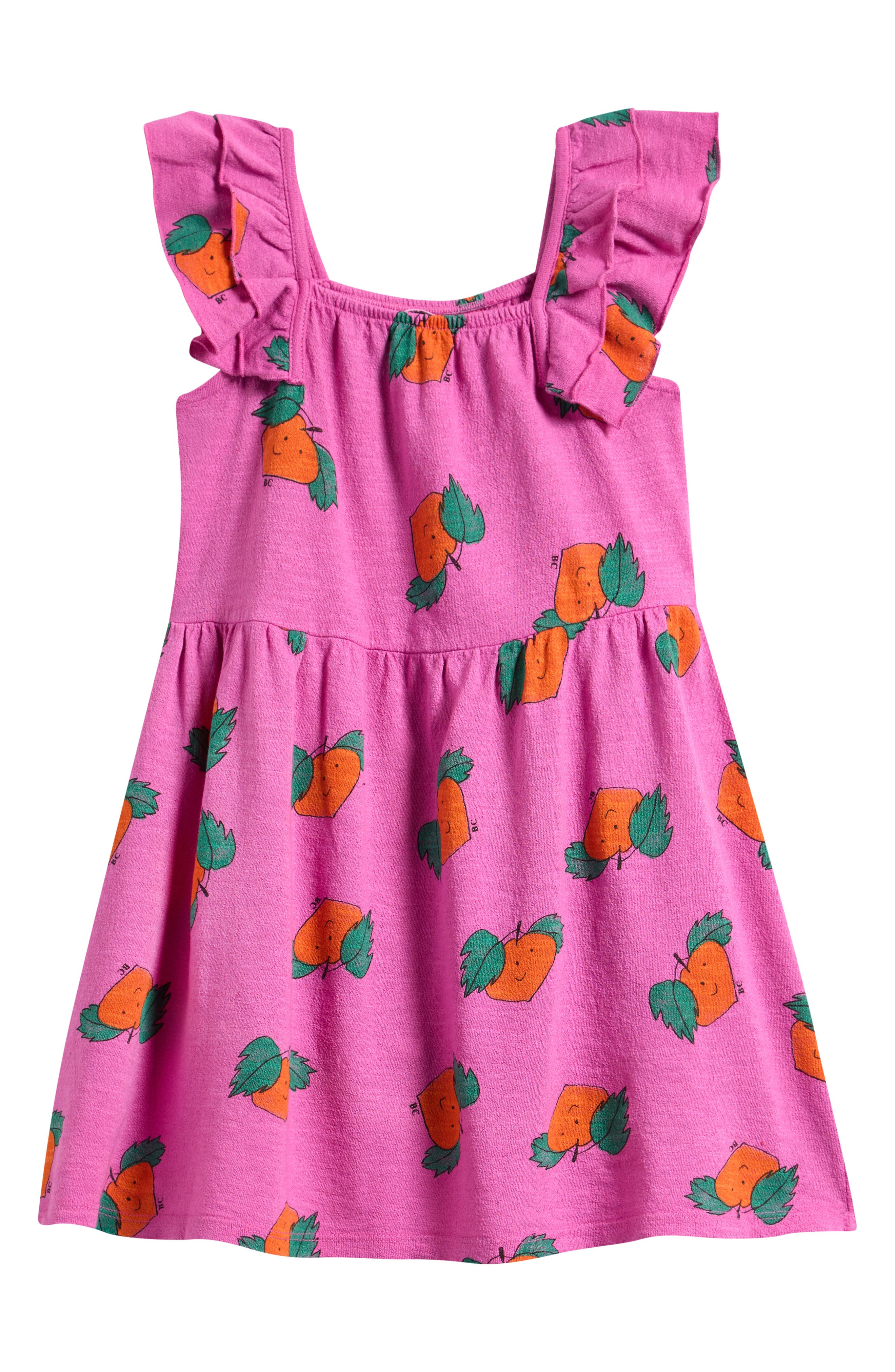 Bobo Choses Kids' Tangerine Organic Cotton Dress | Nordstromrack