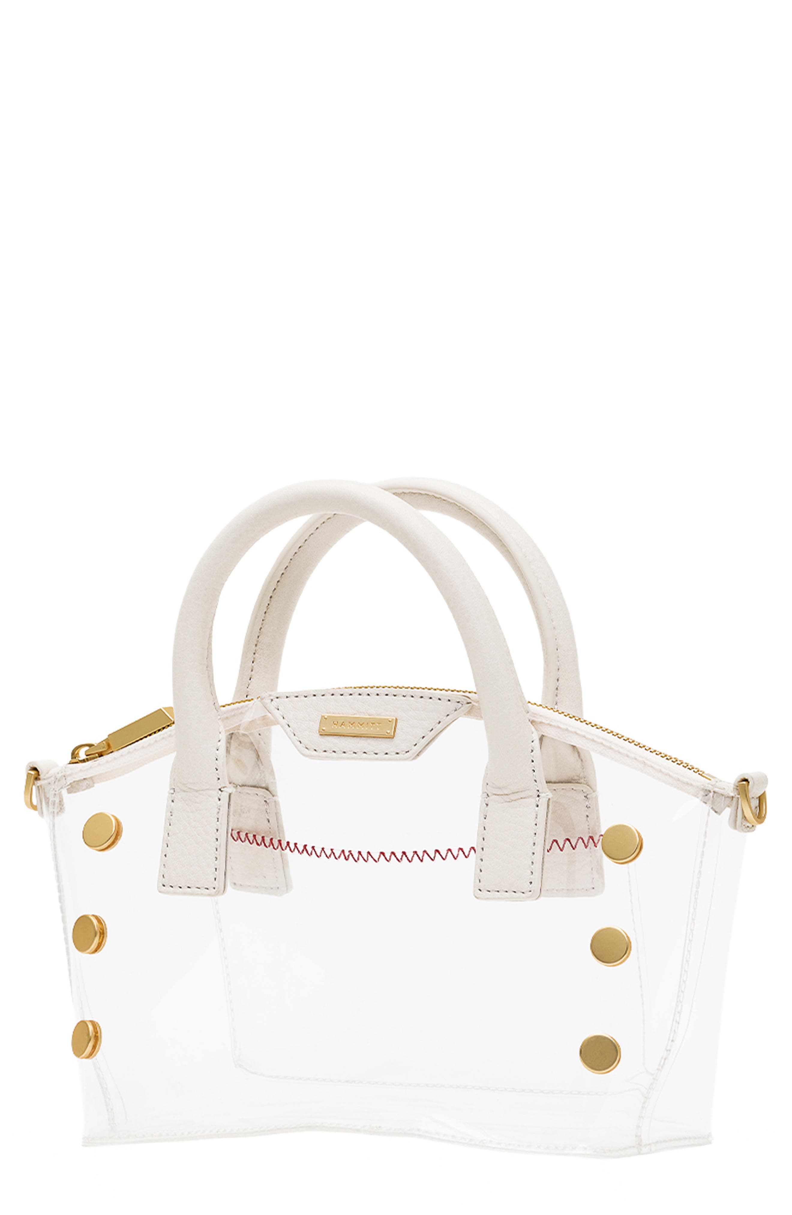 Paula Clear Hobo, Main, color, CALLA LILY WHITE/ BRUSHED GOLD