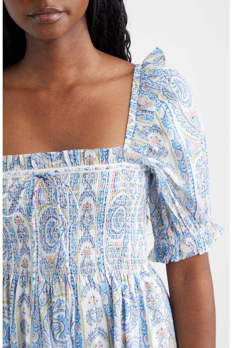 The Scarlett Paisley Nap Midi Dress, Alternate, color, CORSICA PAISLEY BLUE