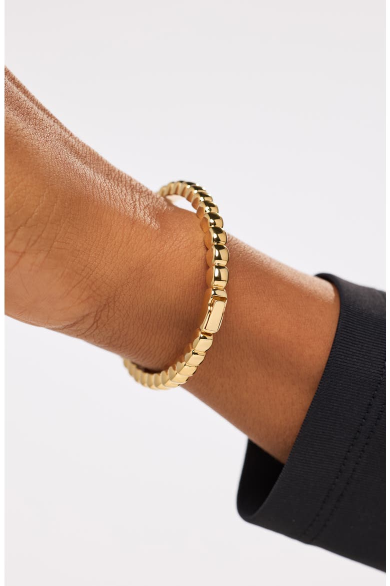 Gold Bangle Bracelet - Clarissa, Alternate, color, Gold