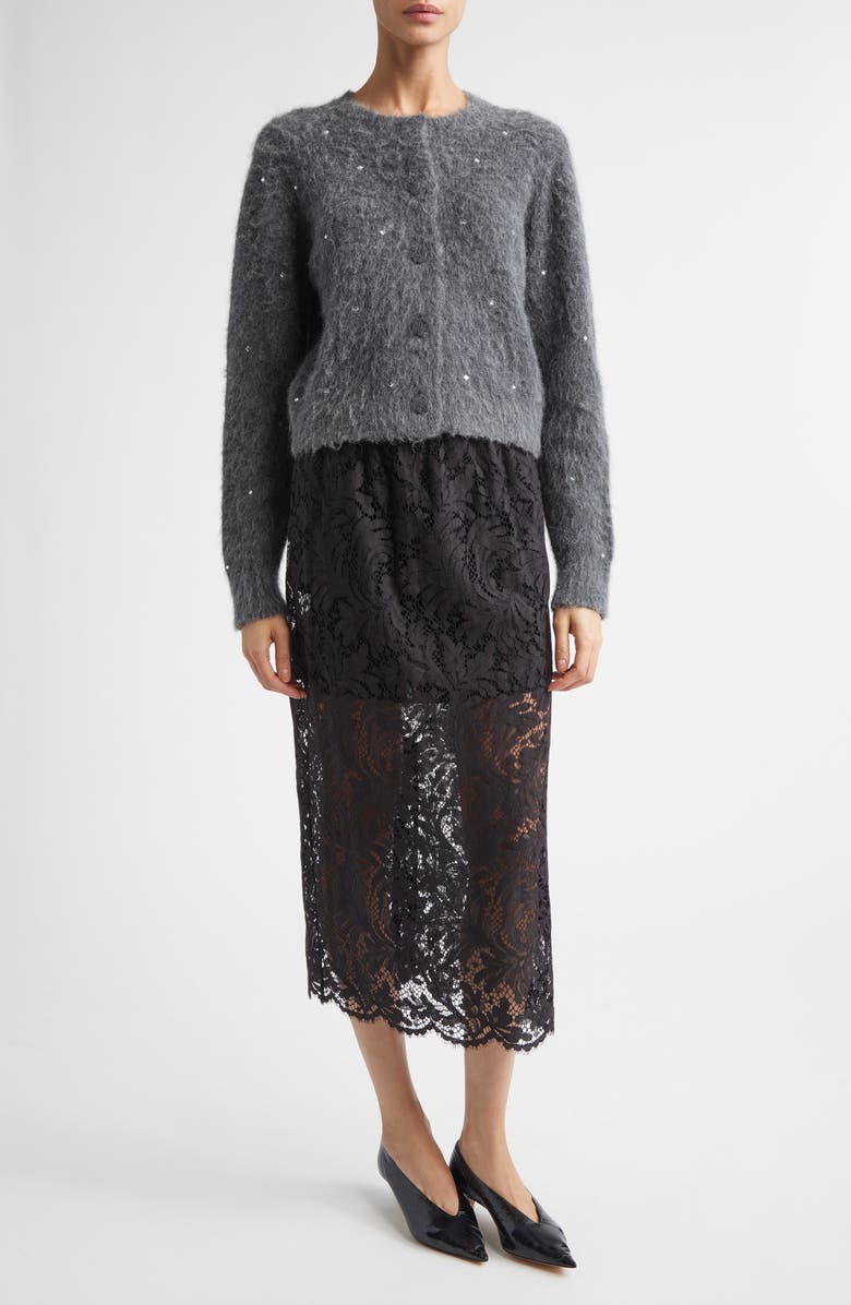 A.L.C. Lydia Lace Skirt, Alternate, color, Black