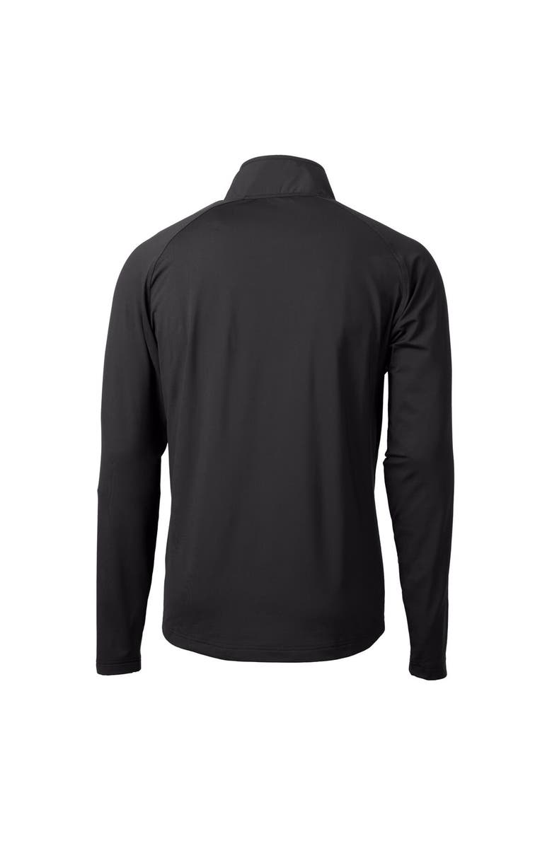 Cutter & Buck Men's Cutter & Buck  Black Oklahoma State Cowboys Alumni Logo Adapt Eco Knit Hybrid Recycled Quarter-Zip Pullover Top, Alternate, color, 