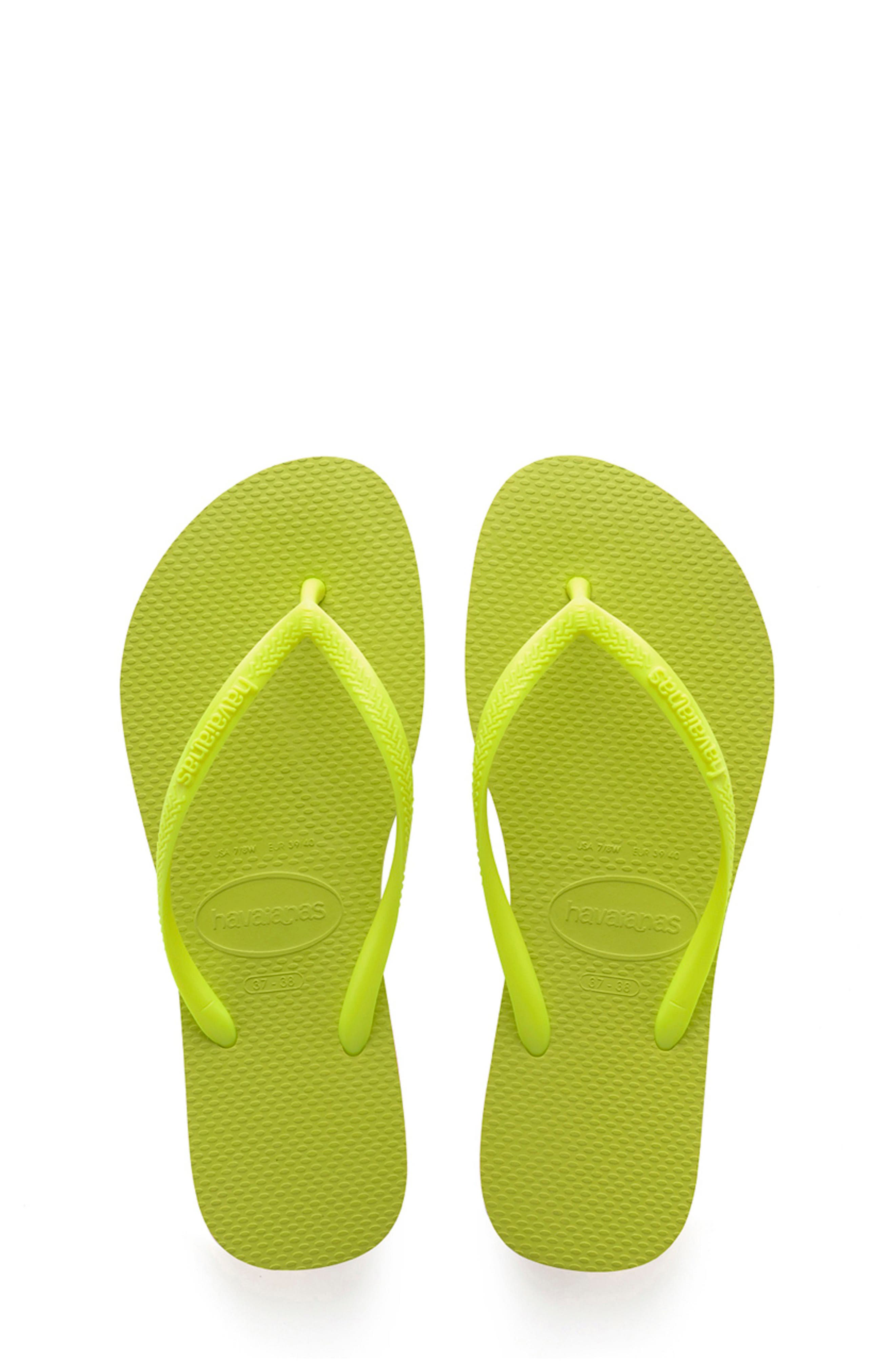 Slim Flip Flop, Main, color, GALACTIC GREEN
