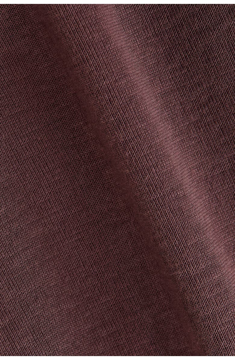 H&M Pima Cotton Jersey Top, Alternate, color, Dark Dusty Pink