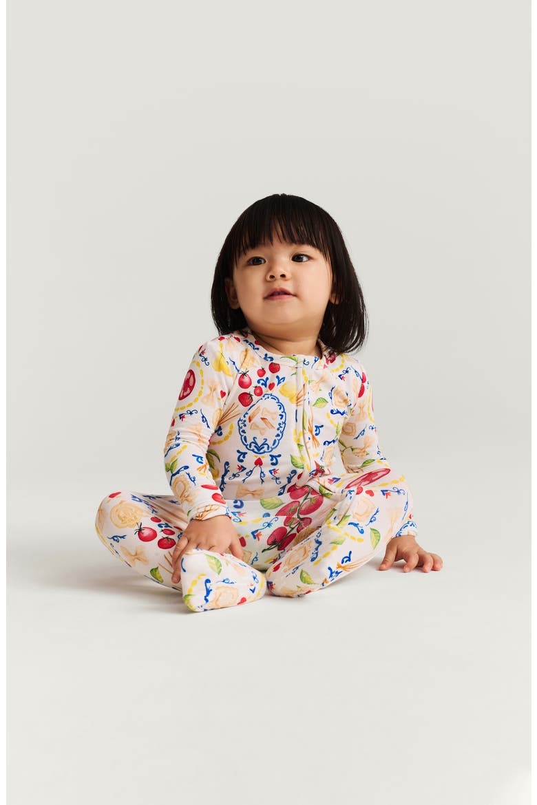 Print Convertible One-Piece Footie, Alternate, color, MANGIA