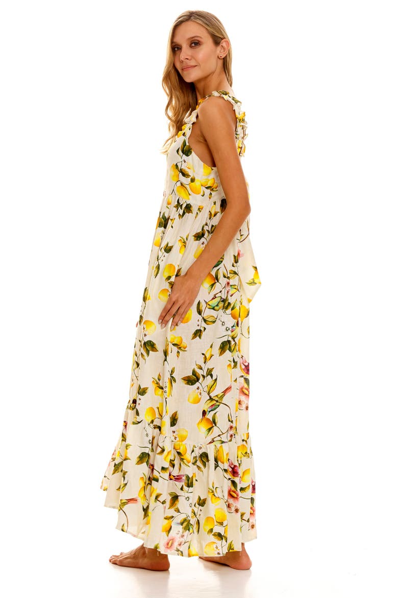 Mika Palermo Linen Nightgown, Alternate, color, YELLOW