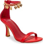CHASE AND CHLOE Iridessa Charm Ankle Strap Sandal