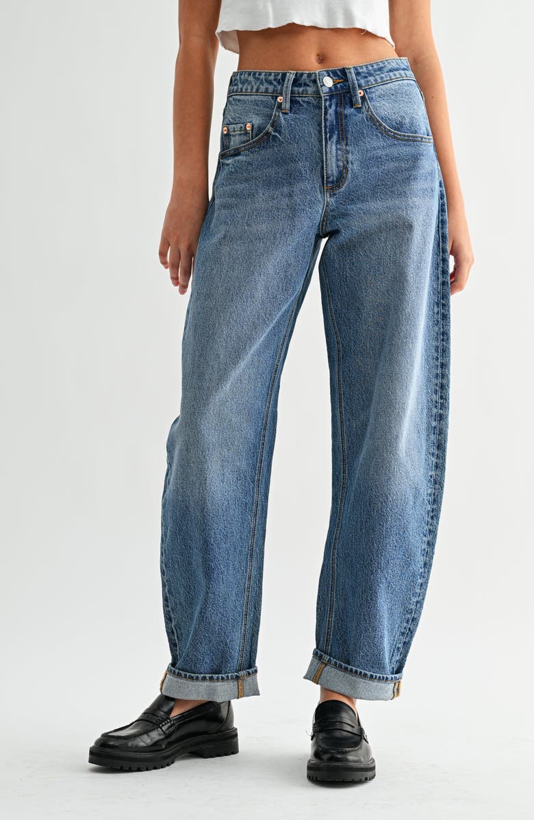 Jemina Denim High Rise Curve Jeans, Alternate, color, Medium Wash