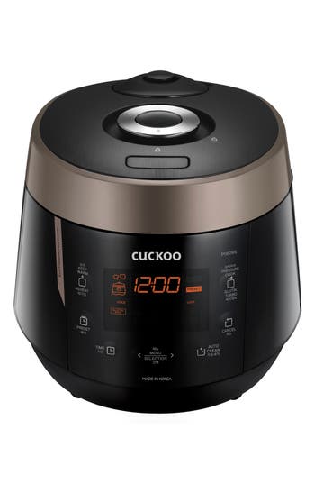 Cuckoo 6-cup Heating Pressure Rice Cooker In Black