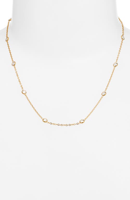 Set & Stones Faye Cubic Zirconia Necklace In Gold