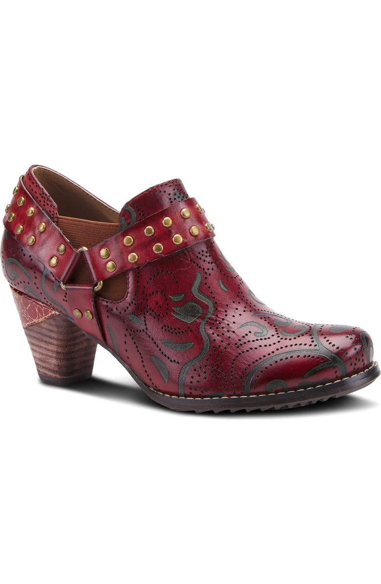 L'Artiste by Spring Step L'Artiste Kacielou Bootie, Main, color, Mahogany