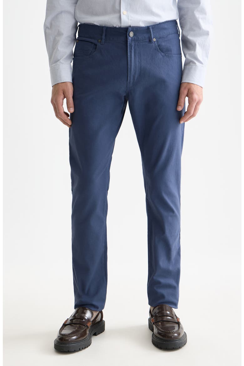 Ralston Slim Fit Stretch Cotton Twill Pants, Main, color, OCEANA