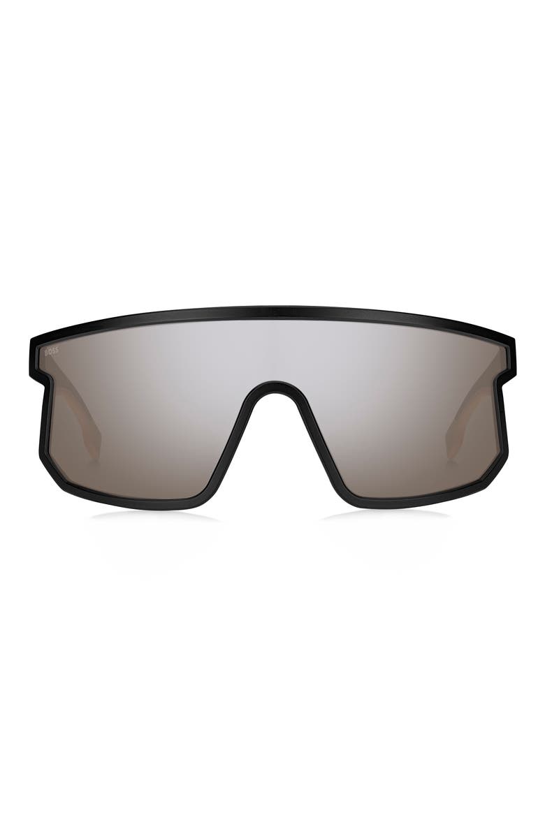 1499/S 99mm Shield Sunglasses, Main, color, MATTE BLACK BEIGE