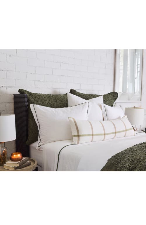 Pom Pom At Home Murphy Oversize Bouclé Throw Blanket In Green