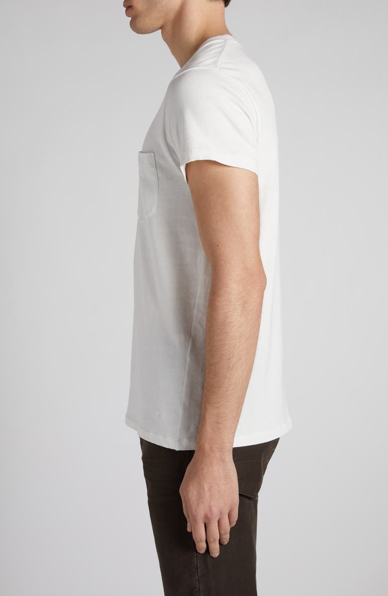 TOM FORD Cold Dye Cotton Pocket T-Shirt, Alternate, color, White