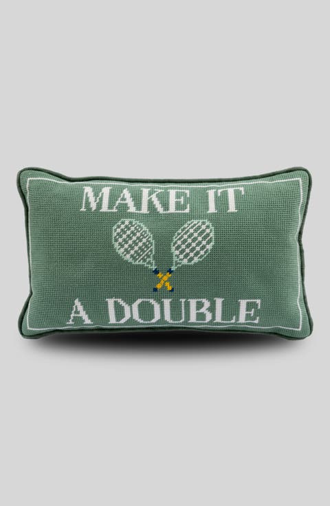 Make It A Double Needlepoint Pillow
