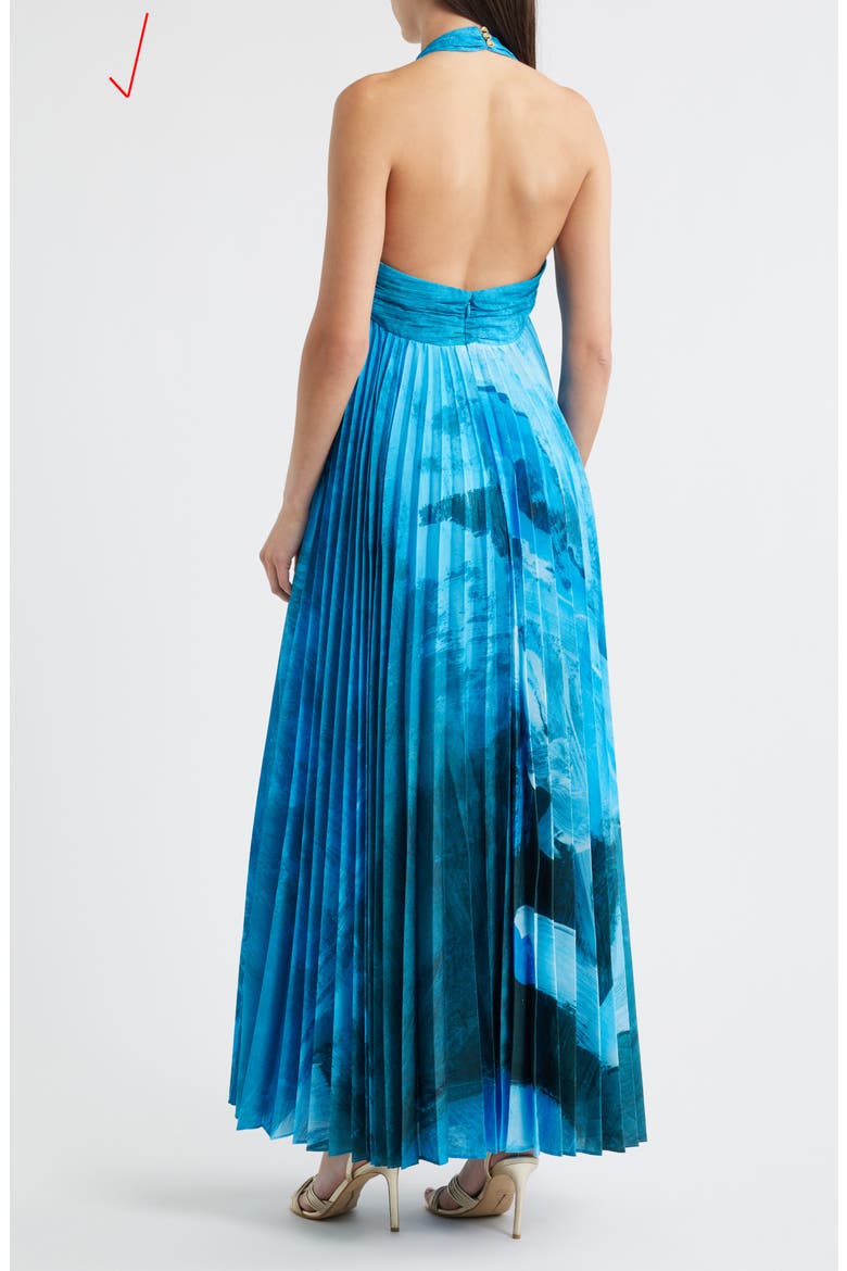 Askham Print Gown, Alternate, color, SLATE SYMPHONY