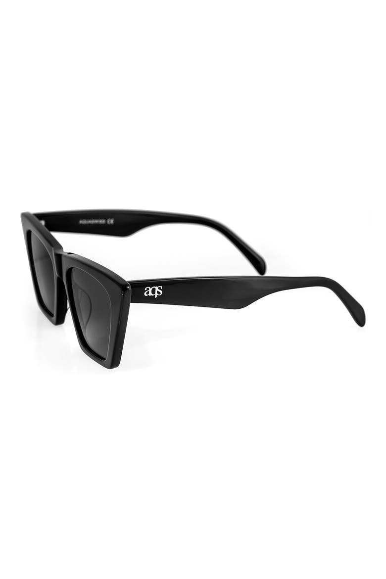 Roux 54mm Sunglasses, Alternate, color, BLACK/ BLACK