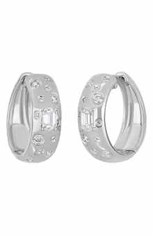18k Gold Kiera Diamond Huggie Earrings