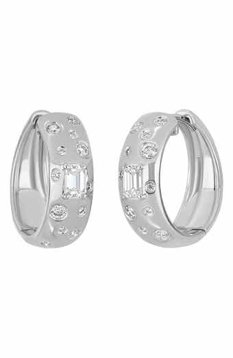 18k Gold Kiera Diamond Huggie Earrings