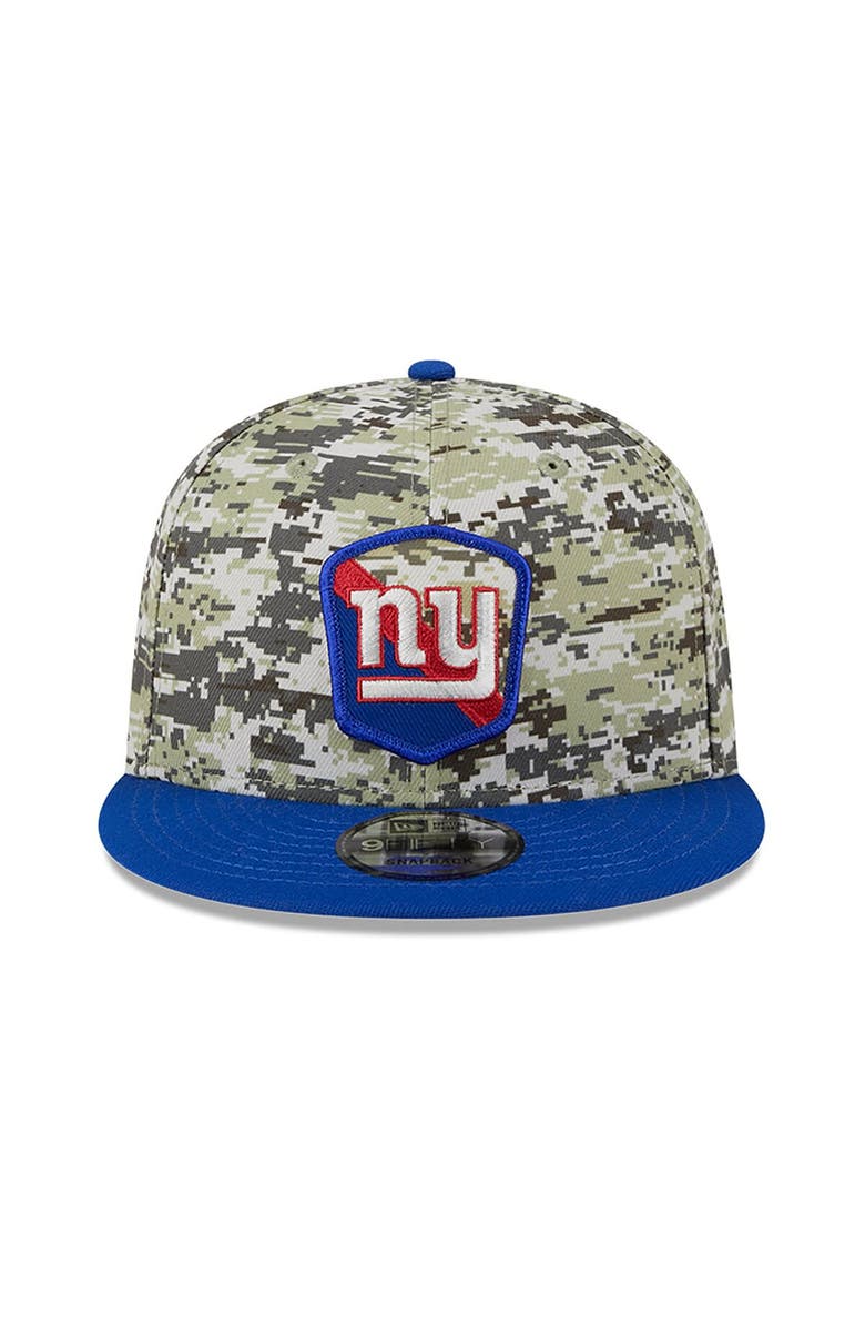 New Era Men's New Era  Camo/Royal New York Giants 2023 Salute To Service 9FIFTY Snapback Hat, Alternate, color, 
