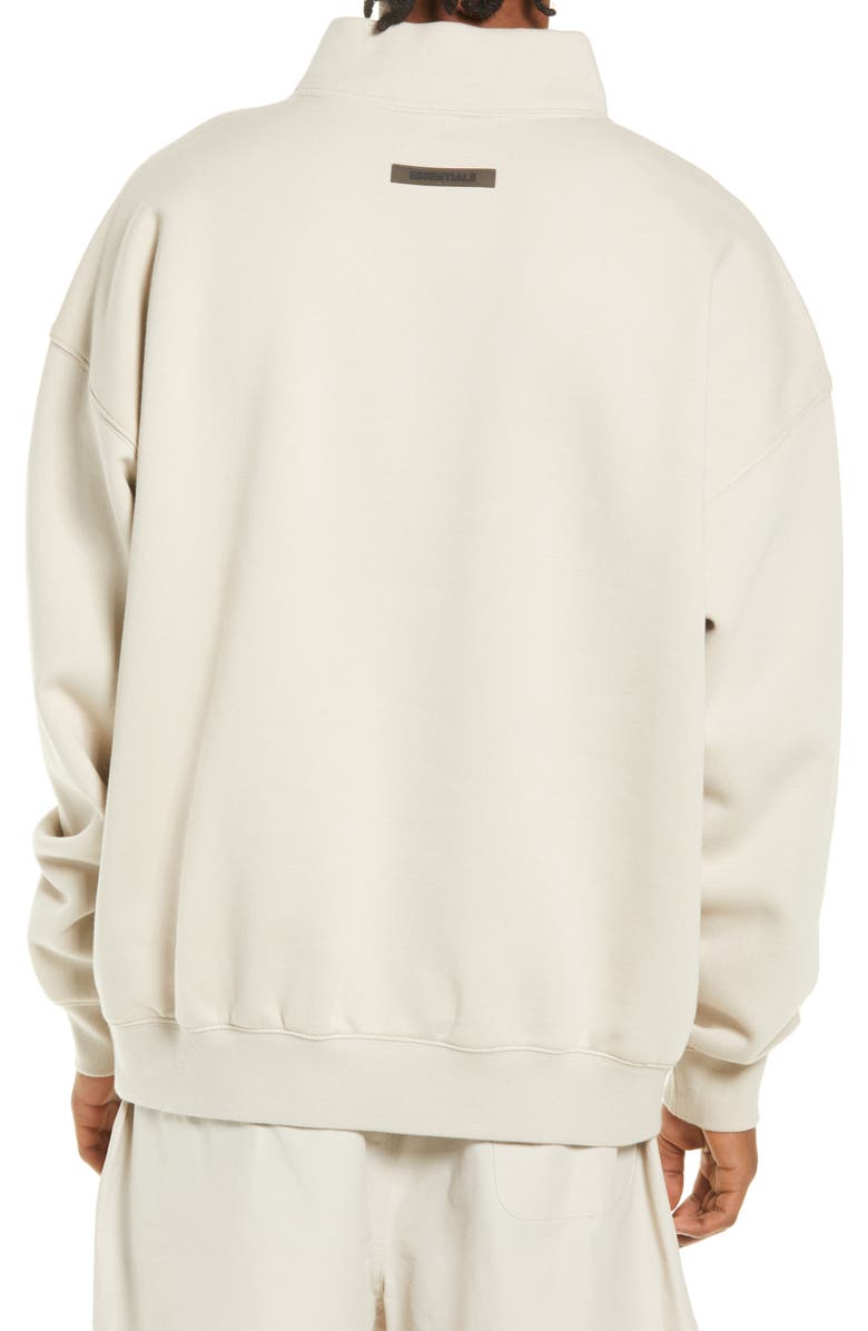 Fear of God Essentials Logo Mock Neck Sweatshirt, Alternate, color, 