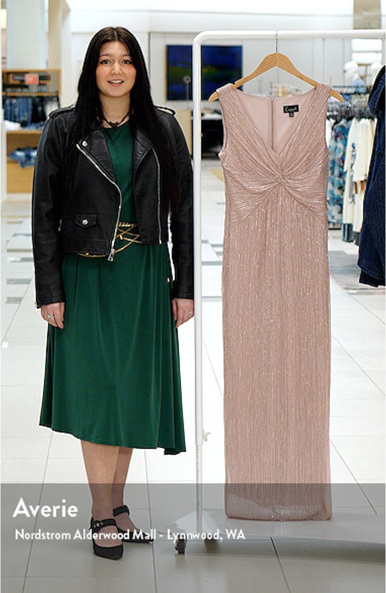 Pleated Twist Front Dress, sales video thumbnail