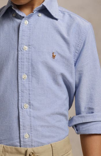Kids' Oxford Cotton Button-Down Shirt