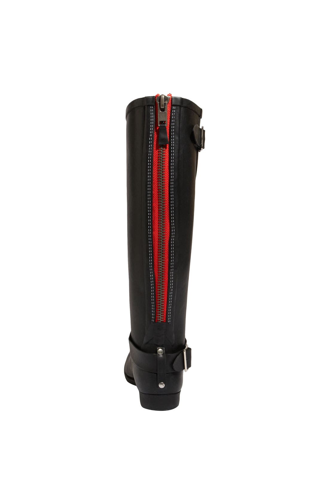 Steve Madden 'Tsunamii' Contrast Zip Rain Boot, Alternate, color, 