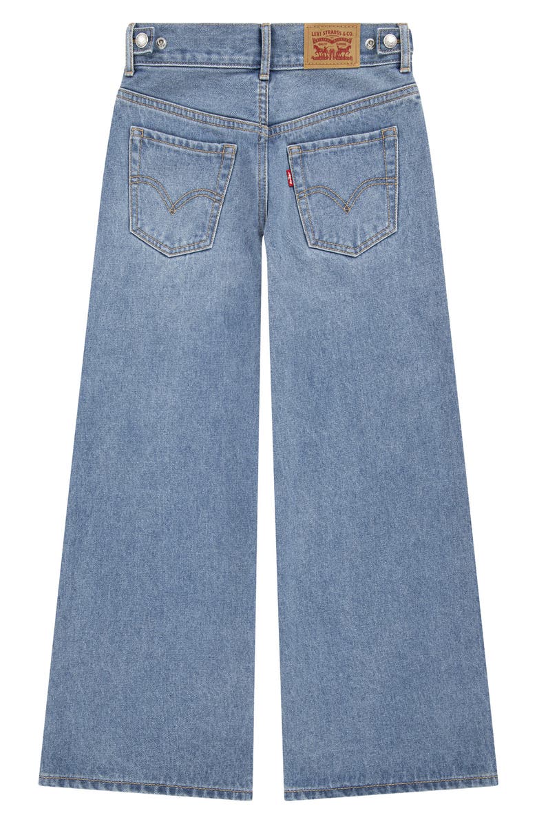 Levi's Kids' Adjustable Waist Wide Leg Jeans, Alternate, color, Evie