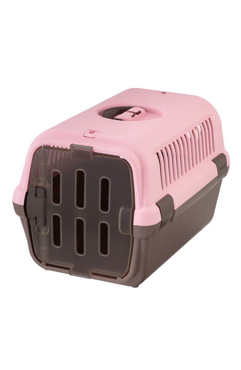 Richell Pet Travel Carrier II, Medium Pink, Dog and Cat Transporter, Main, color, 
