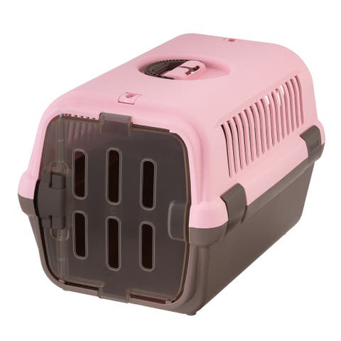 Pet Travel Carrier II, Medium Pink, Dog and Cat Transporter