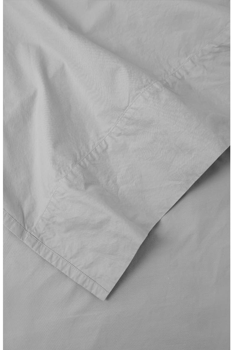 Organic Cool-Air Percale Flat Sheet, Alternate, color, Lunar