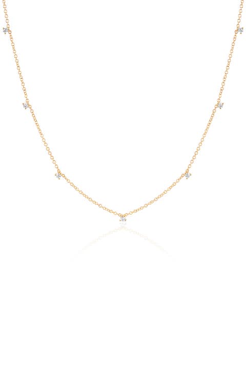 Prong Set Diamond Necklace