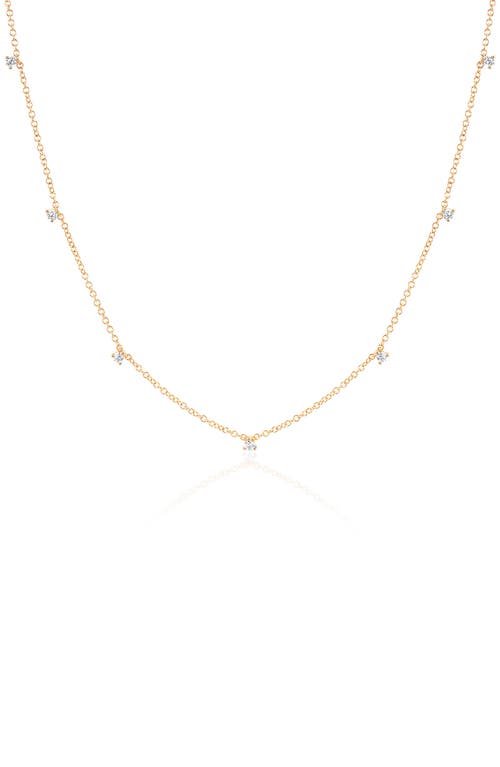 EF Collection Prong Set Diamond Necklace in 14K Yellow Gold at Nordstrom