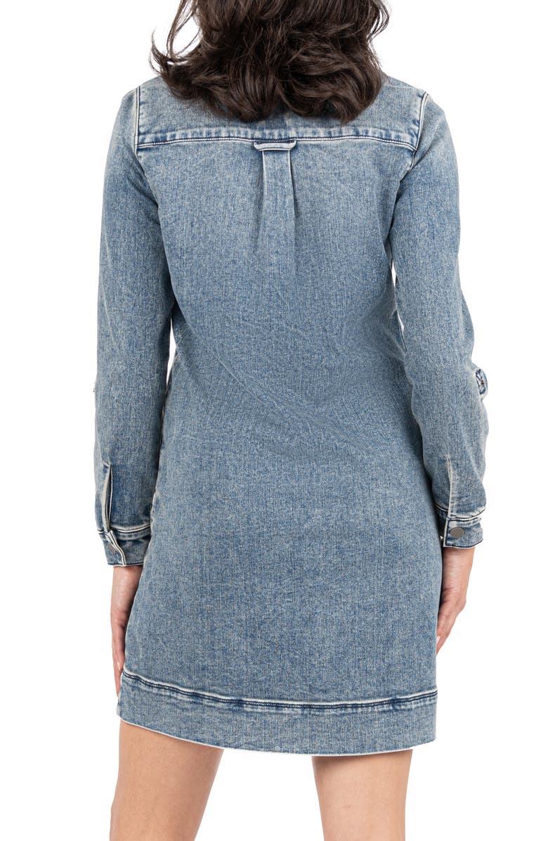 KUT from the Kloth Anika Long Sleeve Denim Dress, Alternate, color, 
