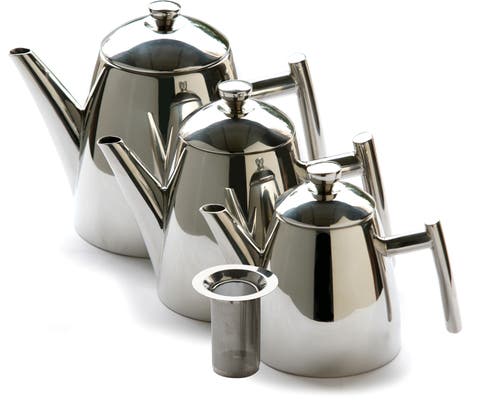 FRIELING FRIELING PRIMO 18/10 STAINLESS STEEL TEAPOT WITH INFUSER, MIRROR FINISH, 14 OZ