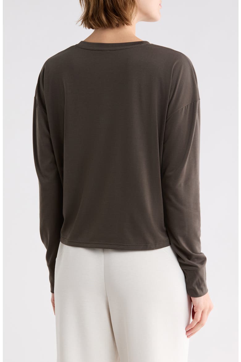 Key Element Long Sleeve Crop T-Shirt, Alternate, color, GREY HARBOR