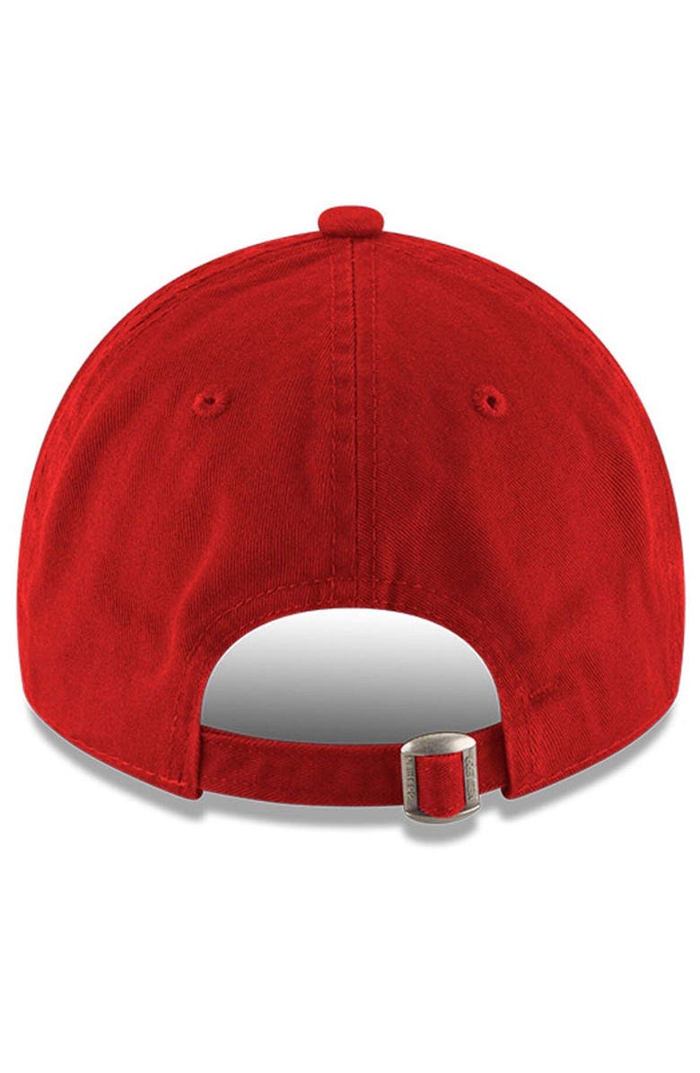 New Era Men's New Era Scarlet Wood Brothers Racing Enzyme Washed 9TWENTY Adjustable Hat, Alternate, color, Scarlet
