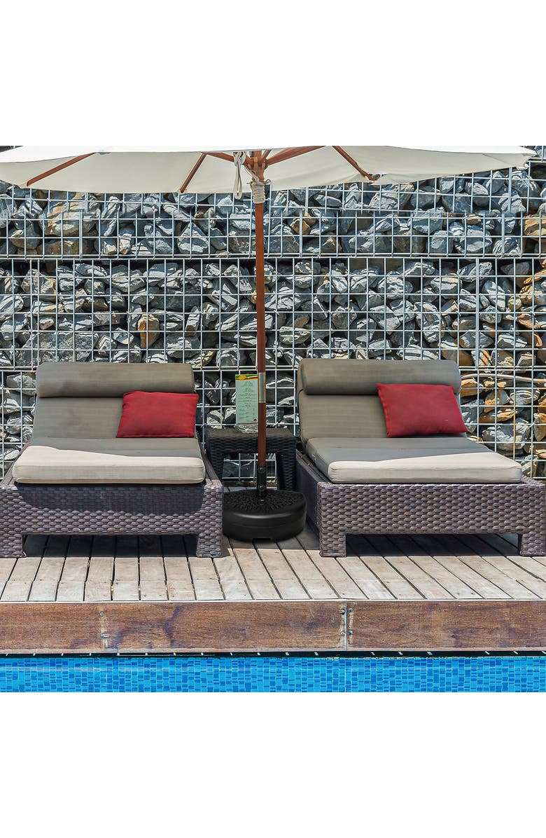 Outsunny Patio Umbrella Base, Alternate, color, Black