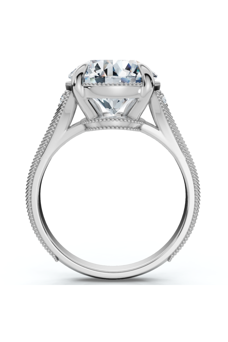 Certified I/SI1 4.02Ct Swift Round Diamond Engagement Ring 14k Gold, Alternate, color, 14k White Gold