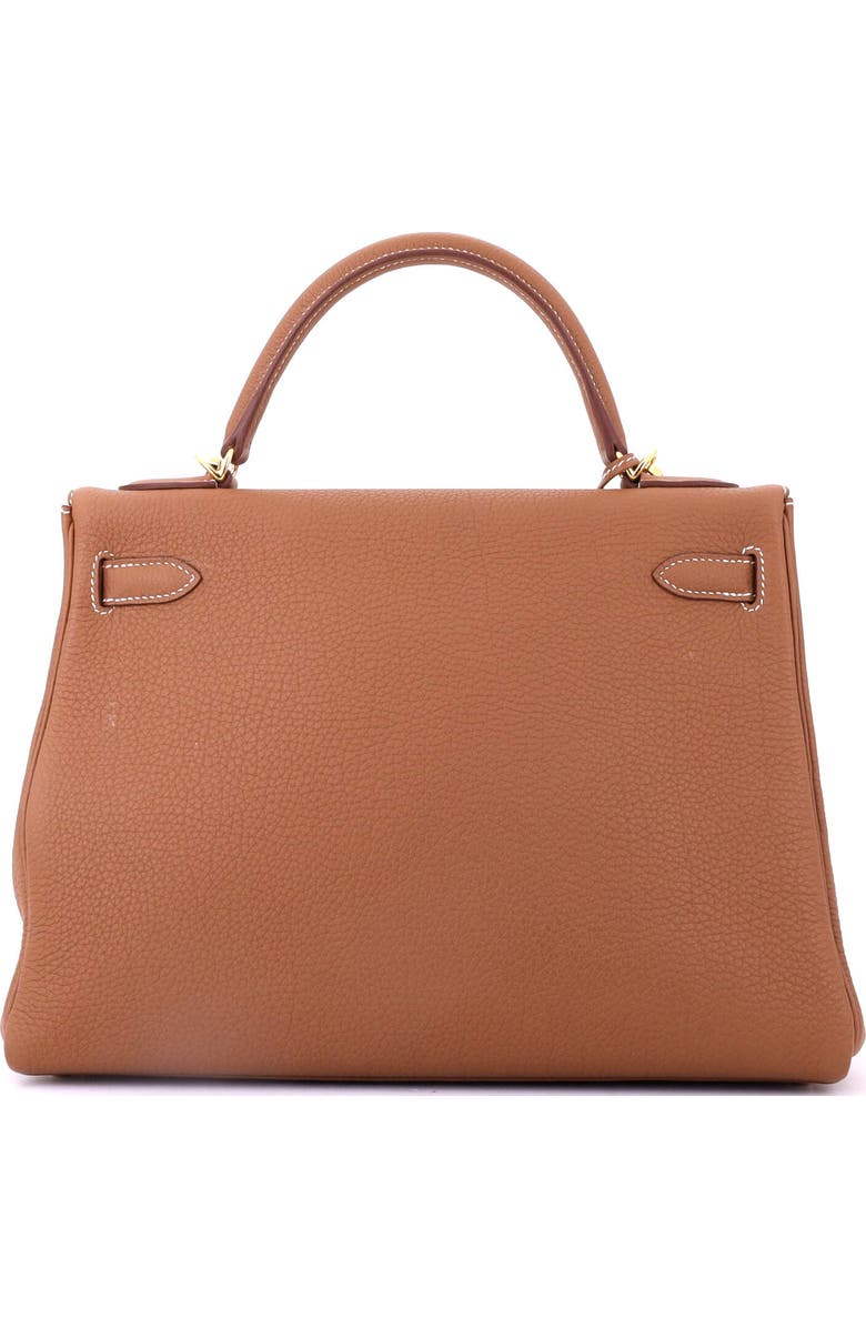 Pre-Owned Hermes Kelly Handbag Brown Togo with Gold Hardware 32, Alternate, color, Gold