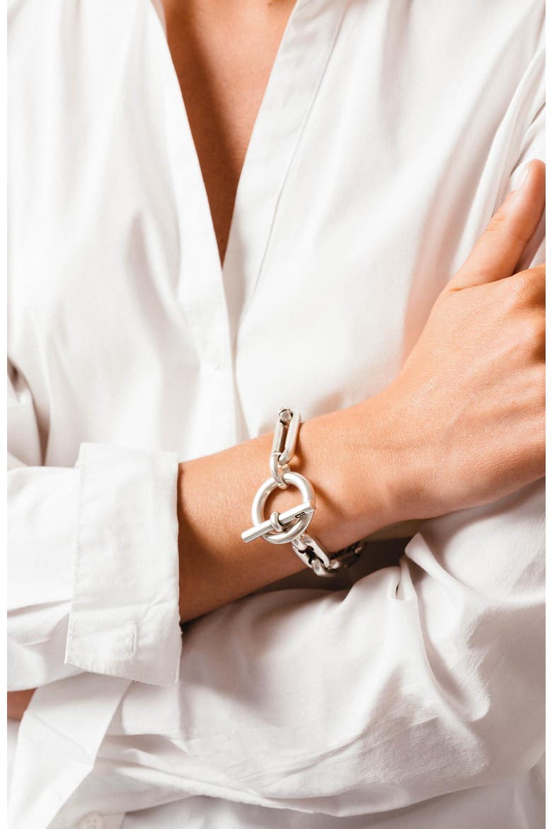 Windward Bracelet, Alternate, color, Silver