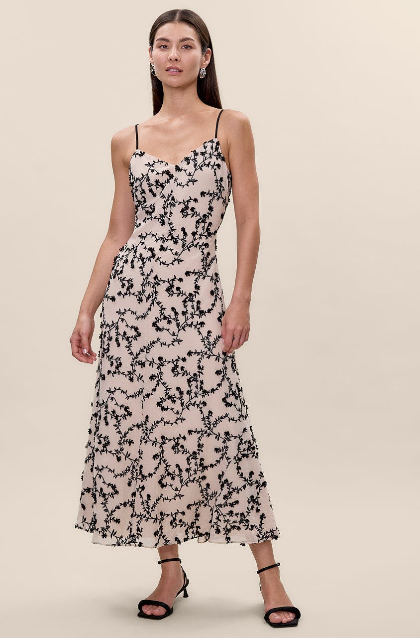 Rebecca Taylor Marisol Dress in Antique White/black 