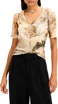 Desigual TS Art Rib Top