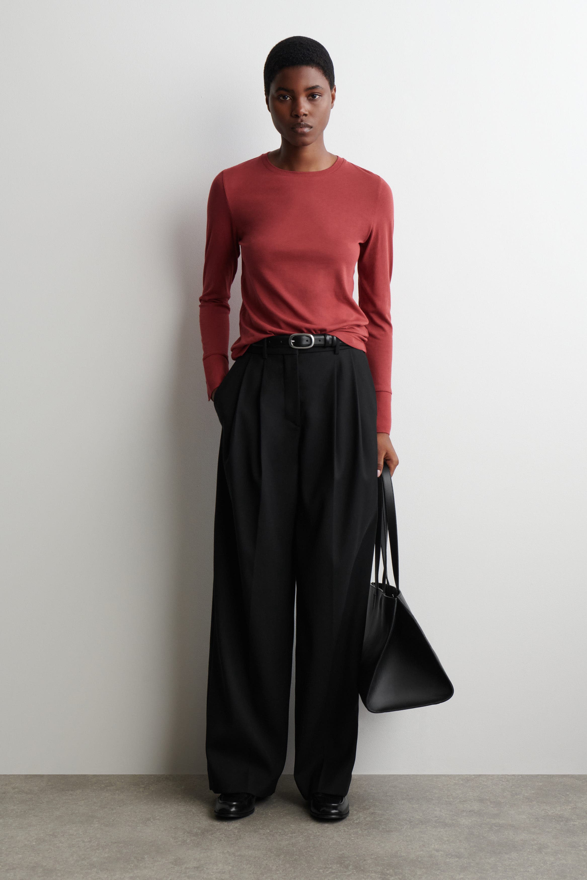 Cotton Jersey Long-Sleveled Top - image 2