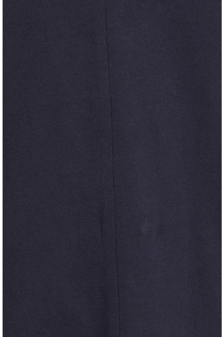 Deep-V Punto Milano Midi Dress, Alternate, color, NAVY